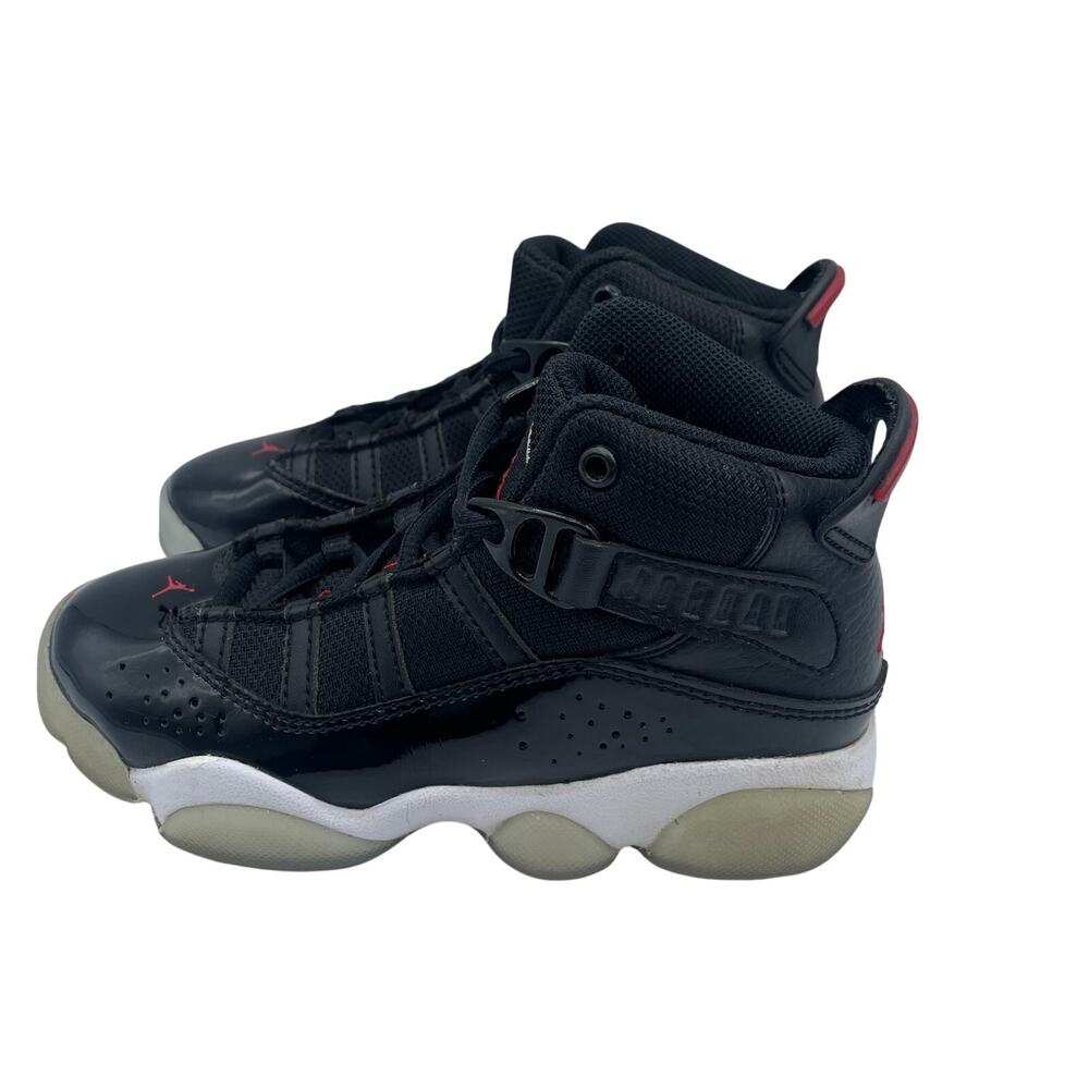 Jordan Nike 6 Rings PS Black Gym Red Basketball Shoes Kids Toddler 11